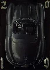 Issy Wood, Actual car 2, 2019, oil on velvet