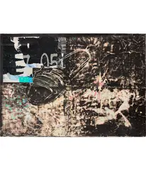 Mark Bradford, Starin' Through My Rear View, 2006, acrylic, paper collage and wax resin on canvas