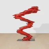 Tony Cragg, Red Figure, 2014, lacquered wood