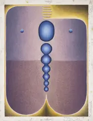 Bag of waters, month six by Loie Hollowell, soft pastel and graphite on paper, offered May 2024