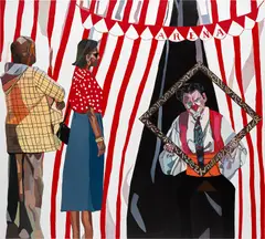 Joy Labinjo, At the Circus, 2020, oil on canvas