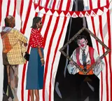 Joy Labinjo, At the Circus, 2020, oil on canvas