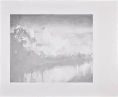 Untitled (explosion) by Toba Khedoori, 2011, graphite on Lana aquarelle paper, sold May 2024