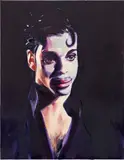 Sam McKinniss, Prince (Under the Cherry Moon), 2016, oil and acrylic on canvas