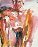 Doron Langberg, Avi, 2022, oil on linen