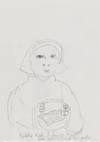 Marlene Dumas, Little Red Riding Hood (double-sided)