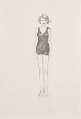 Untitled (Elizabeth) by Elizabeth Peyton, 1993, graphite on paper, sold May 2024