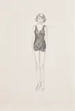 Elizabeth Peyton, Untitled (Elizabeth), 1993, graphite on paper