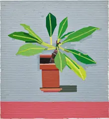 Guy Yanai, Young Plant Balcony, 2017, oil on canvas