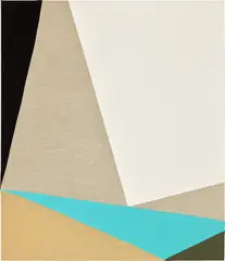 Sarah Crowner, Untitled, 2010, oil on sewn canvas, cloth and linen