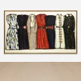 Lisa Milroy, Dresses, 1985, oil on canvas