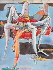 Stefanie Heinze, Cephalopod (Silken Touch), 2017, acrylic and oil on canvas