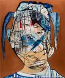 Genesis Tramaine, Saint. Mother. Mary, 2019, acrylic, oilstick and spray paint on canvas