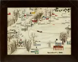 Jessie Homer French, Rensslaerville, Winter with Sled