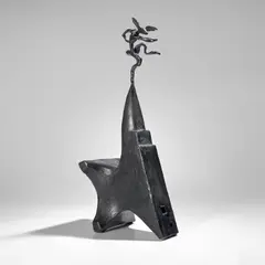Small Nijinsky on Anvil by Barry Flanagan, 2001, bronze, offered Sep 2024