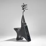Barry Flanagan, Small Nijinsky on Anvil, 2001, bronze