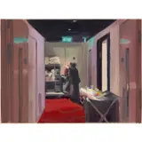 Caroline Walker, Study for Housekeeping II, 2018, oil on paper