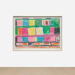 Stanley Whitney, Untitled, 2019, monotype in watercolor and crayon on Lanaquarelle paper