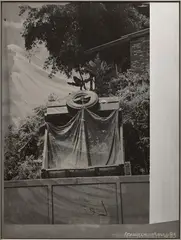 Robert Rauschenberg, Wagon Wheel from the Galvanic Suite, 1989, acrylic, enamel, and transfer print on galvanized aluminum, in artist's frame