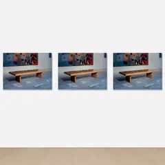 Louise Lawler, Untitled, 1987, cibachrome on museum box, in 3 parts