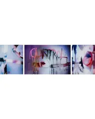 Marilyn Minter, Cuntrol, 2020, dye sublimation print, in 3 parts