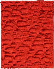 Jennifer Guidi, Untitled (Red Sand #1, Dash and Dot), 2015, acrylic and sand on board
