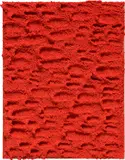 Jennifer Guidi, Untitled (Red Sand #1, Dash and Dot), 2015, acrylic and sand on board