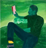 Dominic Chambers, Untitled (Kevin in Green), 2020, oil on linen