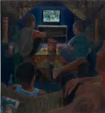 Mikey Yates, Tekken, 2019, oil on canvas