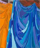 Lynne Mapp Drexler, Sheets, 1981, oil on canvas