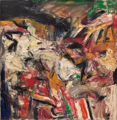 Alfred Leslie, Kurtz's Station, 1956, oil on canvas