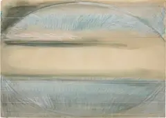 Ed Clark, Untitled, 1973, dried pigment on paper