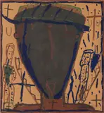 James Brown, Untitled, 1982, acrylic on cardboard