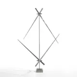 George Rickey, Divided Square Oblique IV, 1983, stainless steel