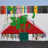 Guy Yanai, Plant on Toast, 2010, oil on canvas