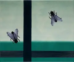 Flies by Henni Alftan, 2021, oil on canvas, sold Sep 2024