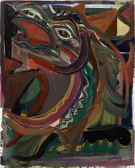 Untitled by Josh Smith, 2008, oil on canvas, sold Sep 2024