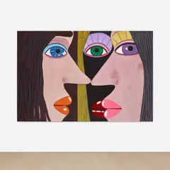 Brian Calvin, Subduction, 2019, acrylic on canvas