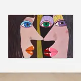 Brian Calvin, Subduction, 2019, acrylic on canvas