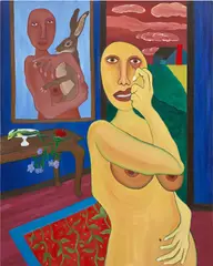 Mickey Lee, Apprehension, 2022, acrylic on canvas