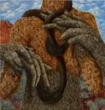 Drew Dodge, Trail, 2021, oil on canvas