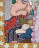 Sophie Larrimore, Untitled, 2020, acrylic and water-soluble crayon on linen