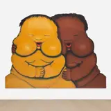 Jörg Immendorff, Gelbe und braune Babies (Yellow and Brown Babies)