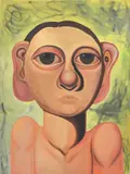 Jess Valice, God 1, 2021, oil on canvas