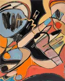 Austyn Weiner, I Miss You I Kiss You I Didn't Mean to Dismiss You, 2020, acrylic and oilstick on canvas
