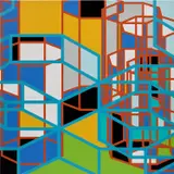 Sarah Morris, Bonaventure [Los Angeles], 2004, household gloss paint on canvas