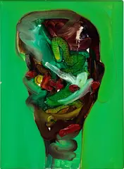 Yukimasa Ida, End of Today — 3/5/2021 Portrait of u, 2021, oil on canvas