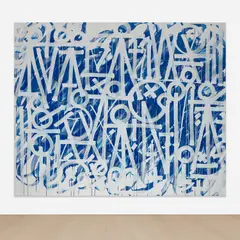 RETNA, Untitled, 2015, acrylic on canvas