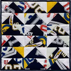 Hank Willis Thomas, Uprising, 2015, football jerseys and mixed media