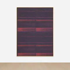 Mika Tajima, Negative Entropy (Kim Reddick, Jacquard Card Cutter, Pink, quad), 2015, cotton, wood and acoustic baffling felt